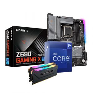 Intel Core i9-12900KF Gigabyte Z690 GAMING X CORSAIR VENGEANCE PRO RGB DDR4 16GB (2×8GB) 3200MHZ